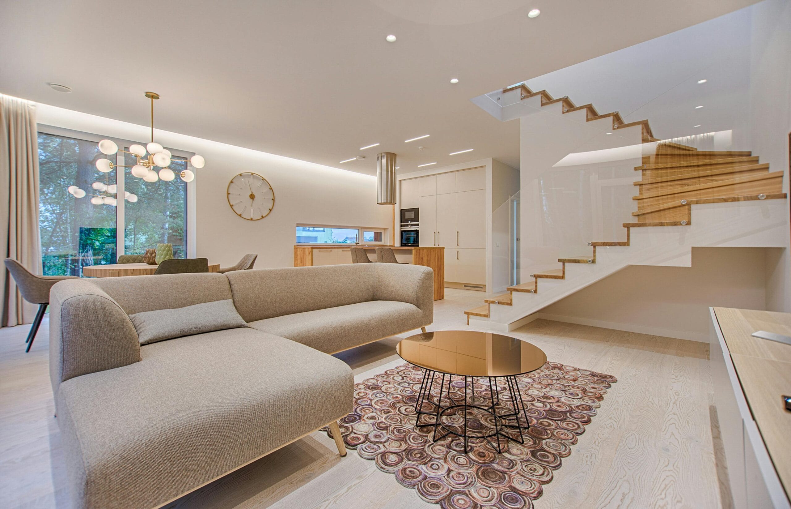 modern living room with luxury home interior