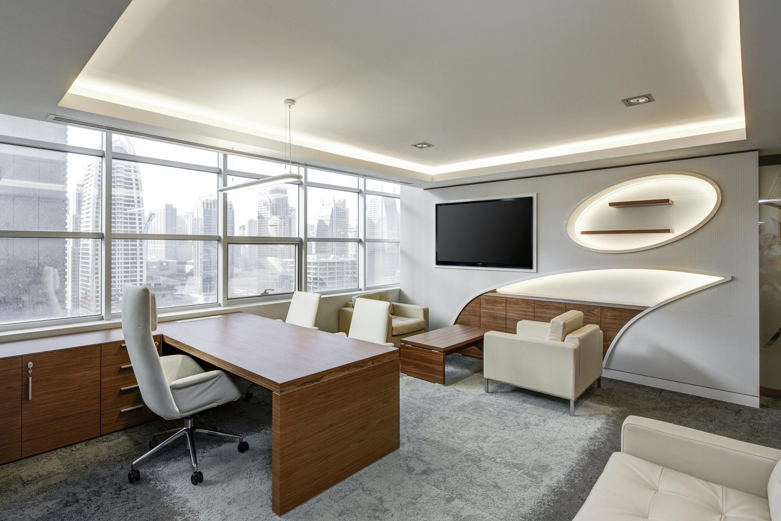 office furniture with modern interior